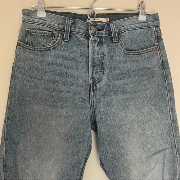 LEVI’S Premium Wedgie Rigid Denim Button Fly Jeans - Picture 5 of 14
